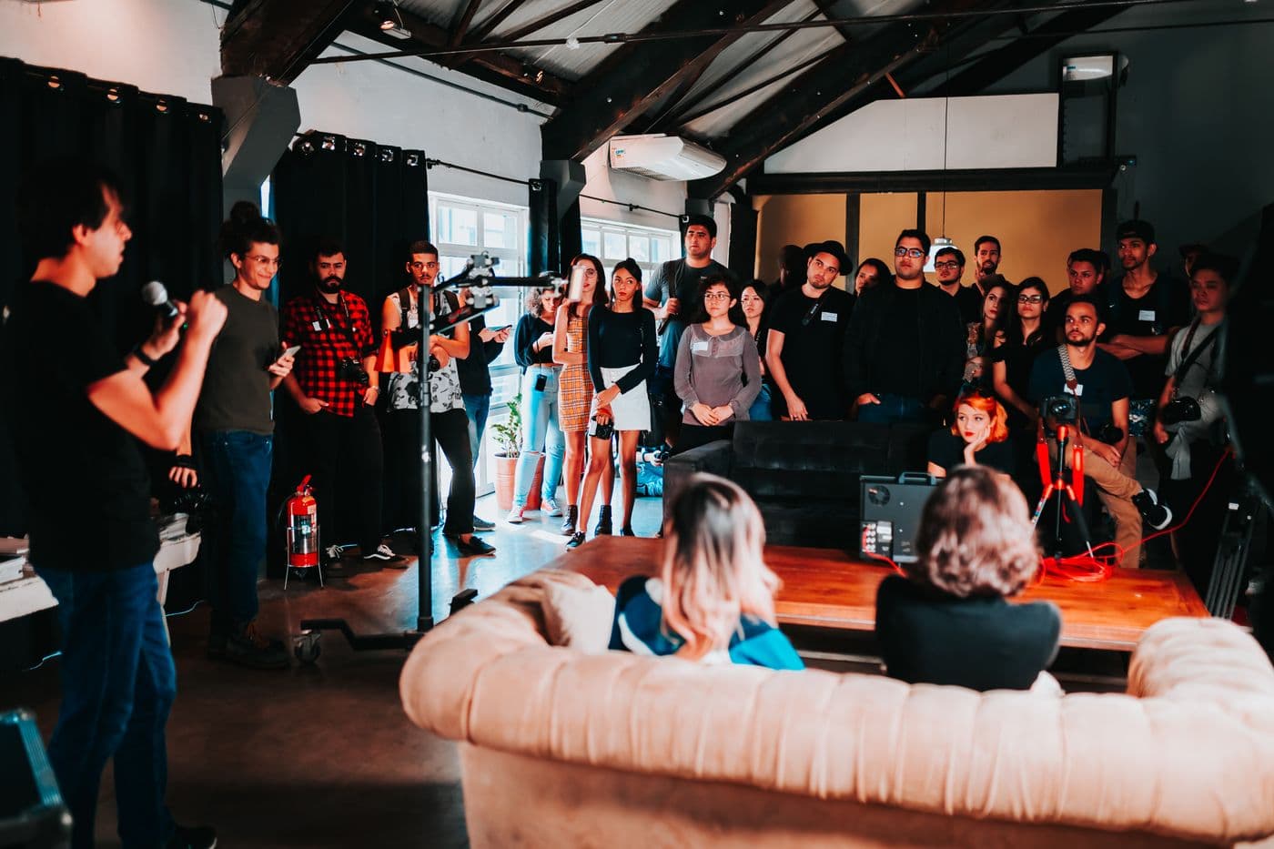 Guests gathered for an intimate live brand presentation and creative experience